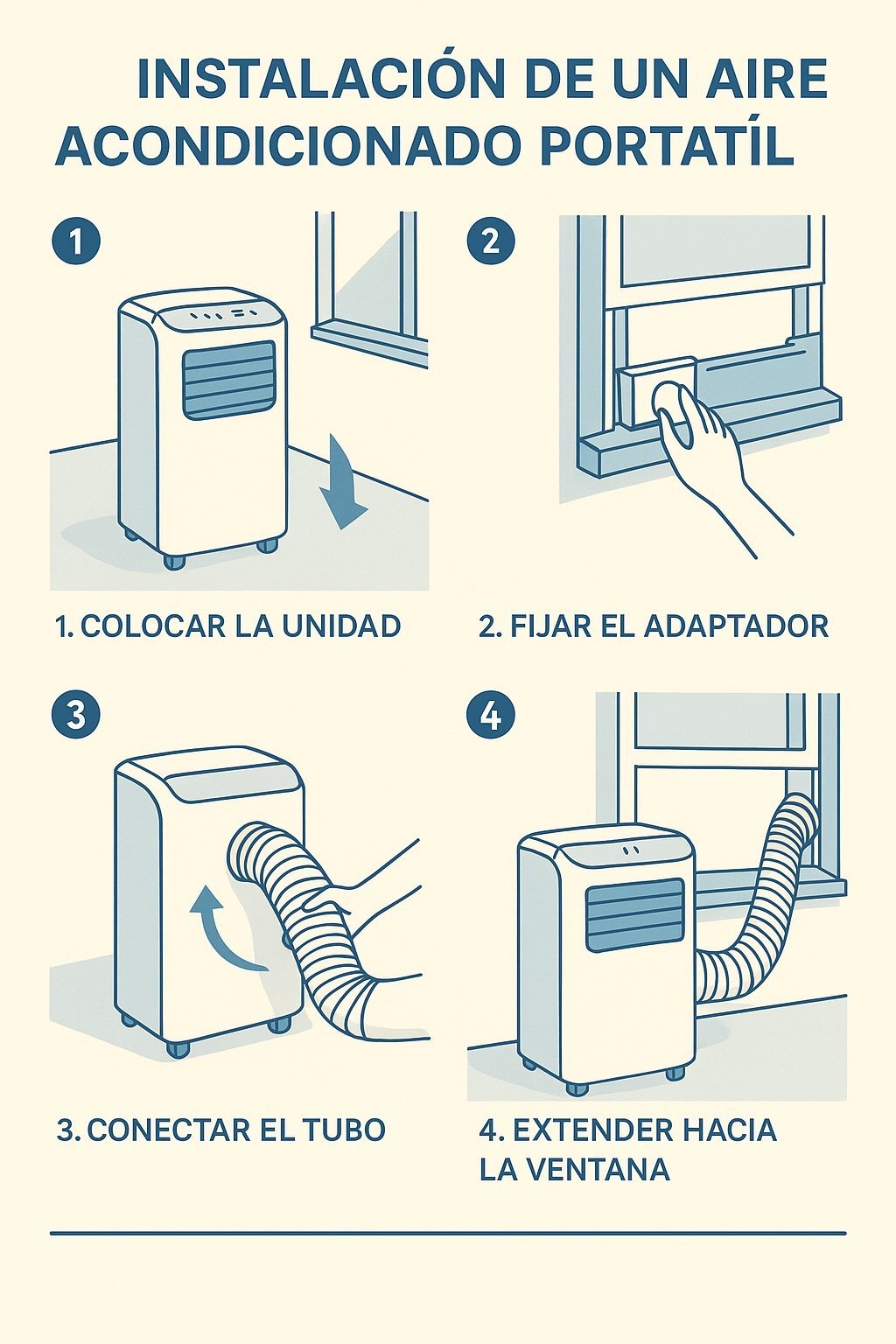 Como instalar un aire acondicionado portatil